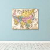 Karte Asiens Leinwanddruck (Insitu (Holzboden))