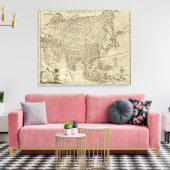 Karte Asiens Leinwanddruck (Insitu (Wohnzimmer))