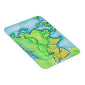 Karte Asiens Magnet (Rechte Seite)