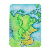 Karte Asiens Magnet (Vertikal)