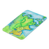 Karte Asiens Magnet (Linke Seite)