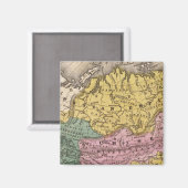 Karte Asiens Magnet (Vorderseite/Rückseite)