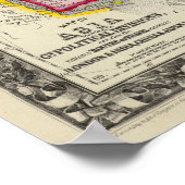 Karte Asiens Poster (Ecke)