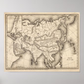 Karte Asiens Poster (Vorne)