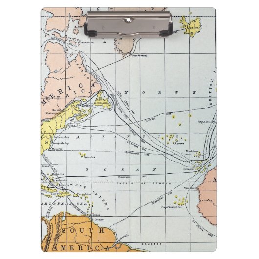 KARTE: ATLANTISCHE REISEN KLEMMBRETT (Vorderseite)