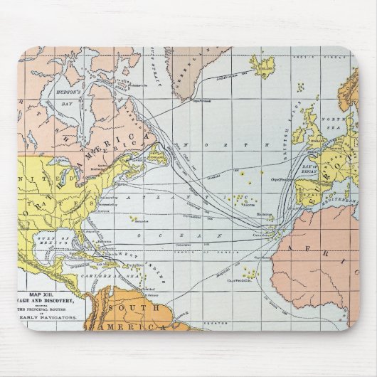 KARTE: ATLANTISCHE REISEN MOUSEPAD (Vorne)