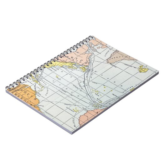 KARTE: ATLANTISCHE REISEN NOTIZBLOCK (Linke Seite)