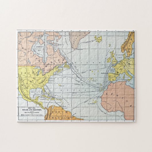 KARTE: ATLANTISCHE REISEN PUZZLE (Horizontal)