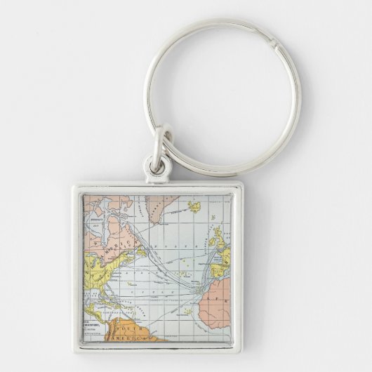 KARTE: ATLANTISCHE REISEN SCHLÜSSELANHÄNGER (Vorne)