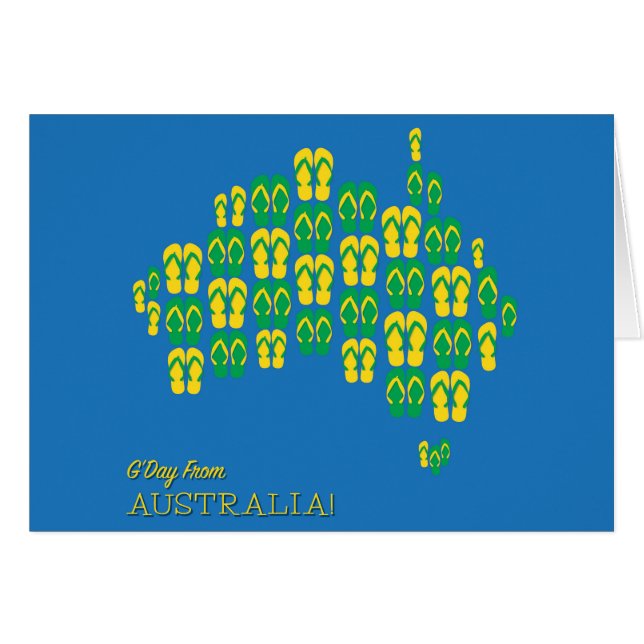 Karte aus Aussie thongs (Vorderseite (Horizontal))