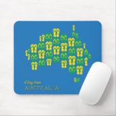 Karte aus Aussie thongs Mousepad (Mit Mouse)