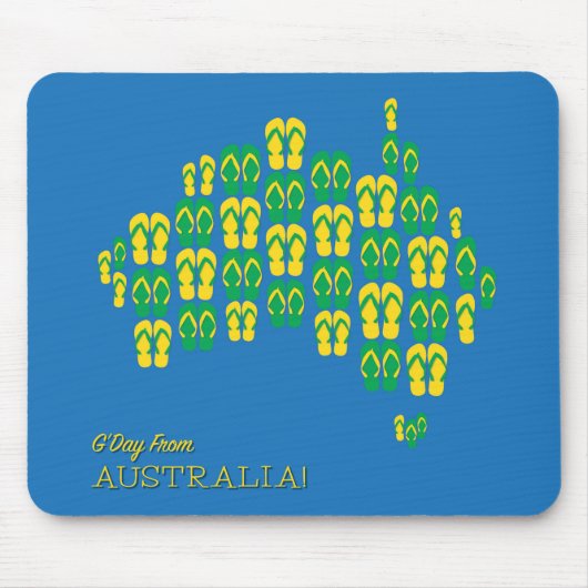 Karte aus Aussie thongs Mousepad (Vorne)