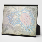 Karte aus dem 17. Jahrhundert Coesfeld Ludgerusbur Fotoplatte (Seite)