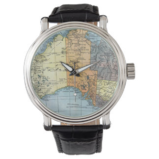 KARTE: AUSTRALIEN, c1890 Armbanduhr