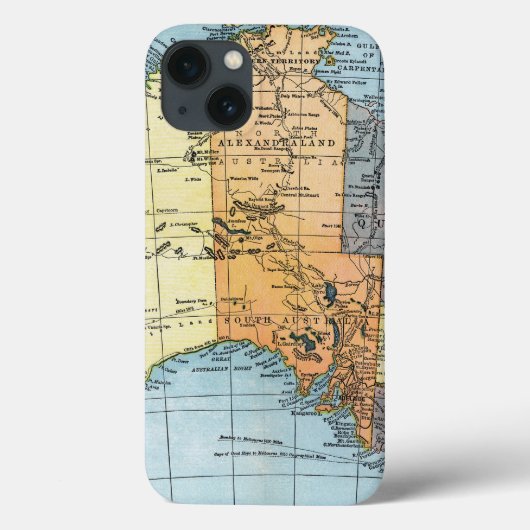 KARTE: AUSTRALIEN, c1890 Case-Mate iPhone Hülle (Rückseite)