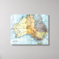 KARTE: AUSTRALIEN, c1890