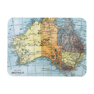 KARTE: AUSTRALIEN, c1890 Magnet
