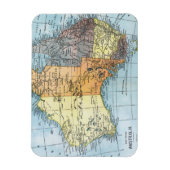 KARTE: AUSTRALIEN, c1890 Magnet (Vertikal)