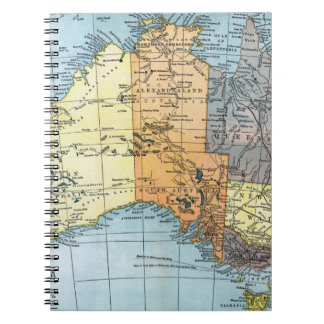 KARTE: AUSTRALIEN, c1890 Notizblock