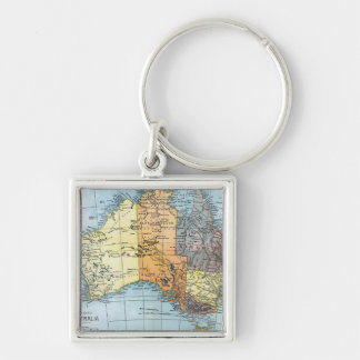 KARTE: AUSTRALIEN, c1890 Schlüsselanhänger