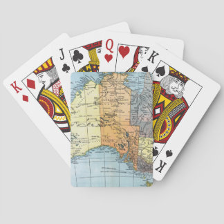 KARTE: AUSTRALIEN, c1890 Spielkarten