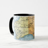 KARTE: AUSTRALIEN, c1890 Tasse (Vorderseite Links)