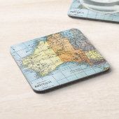 KARTE: AUSTRALIEN, c1890 Untersetzer (Linke Seite)