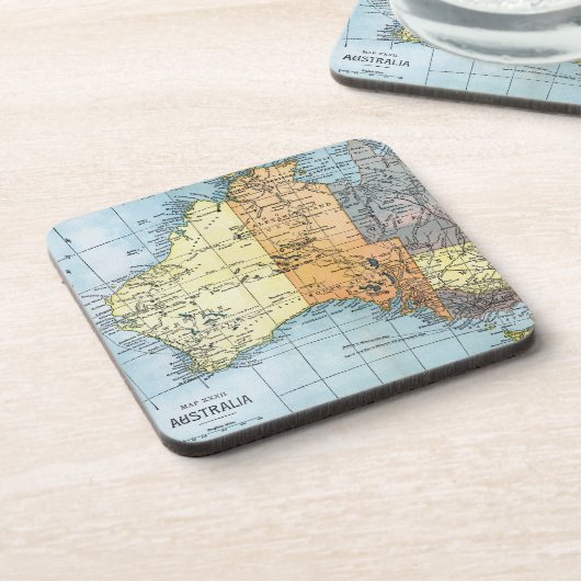 KARTE: AUSTRALIEN, c1890 Untersetzer (Linke Seite)