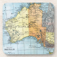 KARTE: AUSTRALIEN, c1890