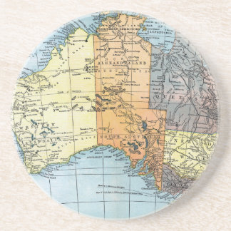 KARTE: AUSTRALIEN, c1890 Untersetzer