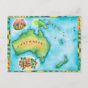Karte Australiens