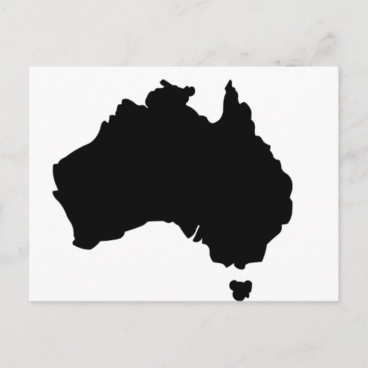 Karte Australiens (Vorderseite)