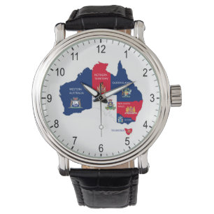 Karte Australiens Armbanduhr