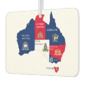 Karte Australiens Autolufterfrischer (Links)