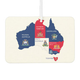 Karte Australiens Autolufterfrischer