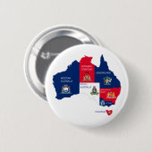 Karte Australiens Button (Vorne & Hinten)