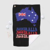 Karte Australiens Golfhandtuch (Insitu)
