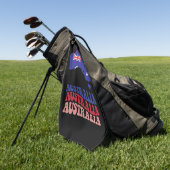 Karte Australiens Golfhandtuch (Gras)