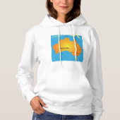 Karte Australiens Hoodie (Vorderseite)