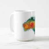 Karte Australiens Kaffeetasse (Vorderseite Links)