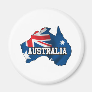Karte Australiens Magnet
