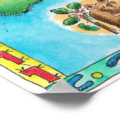 Karte Australiens Poster (Ecke)