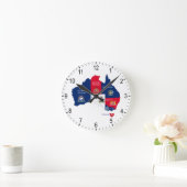 Karte Australiens Runde Wanduhr (Zuhause)