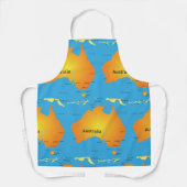 Karte Australiens Schürze (Vorderseite)