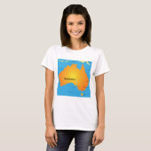 Karte Australiens T-Shirt (Vorne ganz)