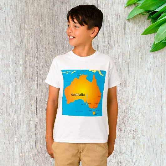 Karte Australiens T-Shirt