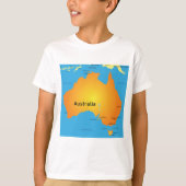 Karte Australiens T-Shirt (Vorderseite)