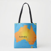 Karte Australiens Tasche (Vorderseite)