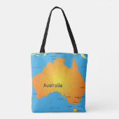 Karte Australiens Tasche (Rückseite)