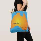 Karte Australiens Tasche (Von Nahem)